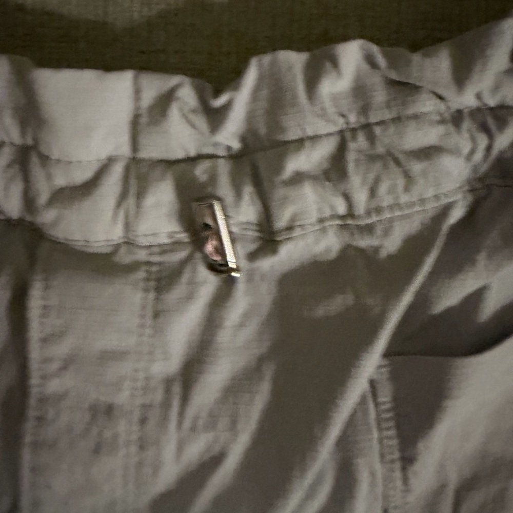 Athleta Light Gray Drawstring Shorts - image 2